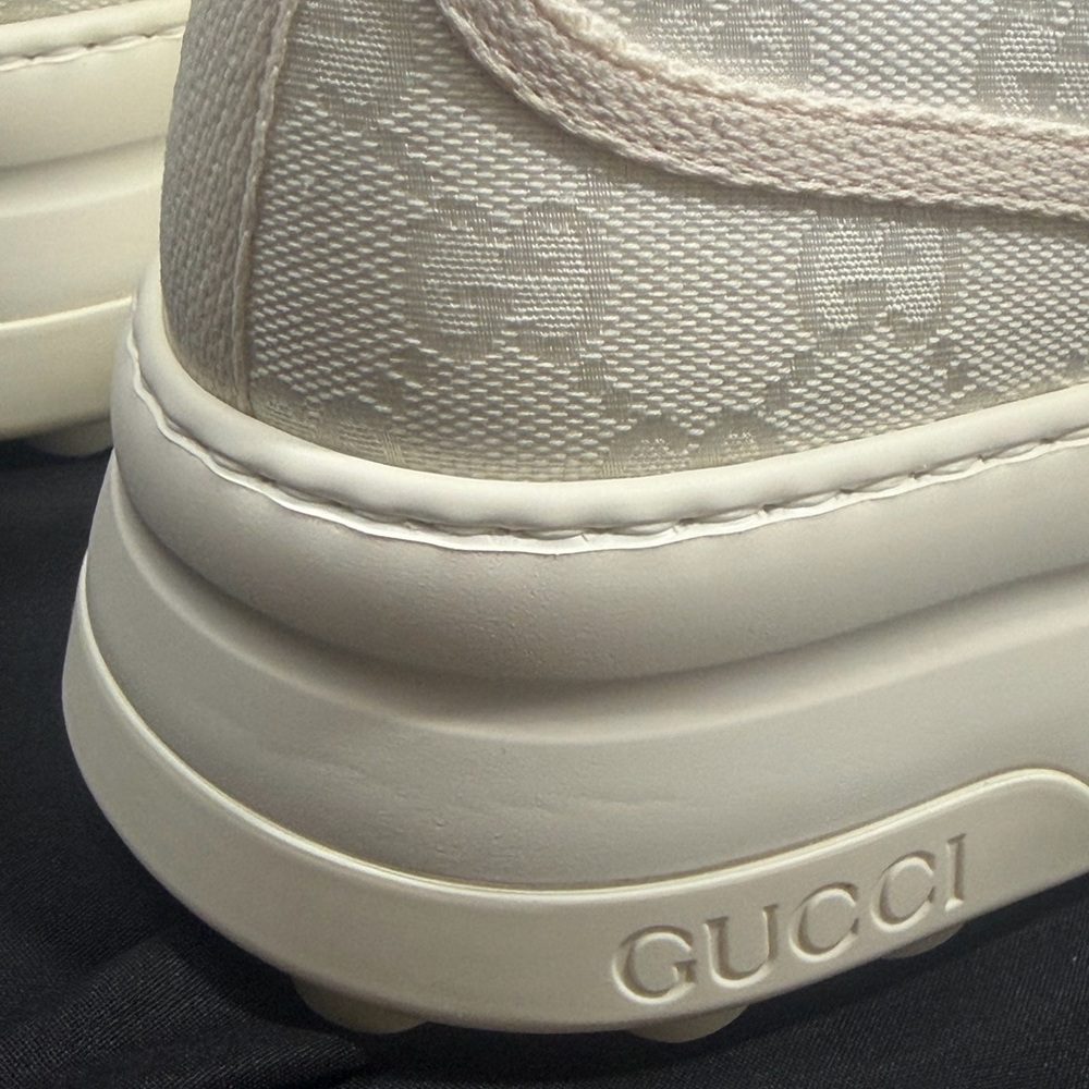 Gucci GG Treck 1977 Tennis Canvas Platform Low Top Trainer - Picture 8 of 11